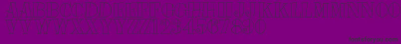 Шрифт Tat – чёрные шрифты на фиолетовом фоне