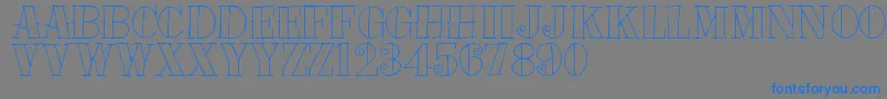 Tat Font – Blue Fonts on Gray Background