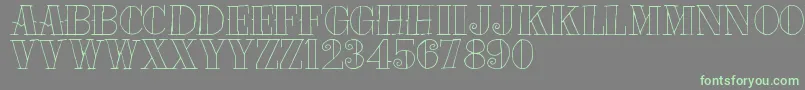 Tat Font – Green Fonts on Gray Background