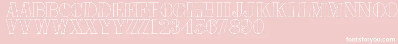 Tat Font – White Fonts on Pink Background