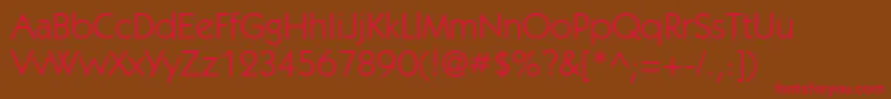 Kbl45C Font – Red Fonts on Brown Background