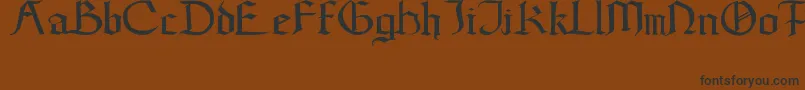 GoticWeen Font – Black Fonts on Brown Background