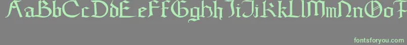 GoticWeen Font – Green Fonts on Gray Background