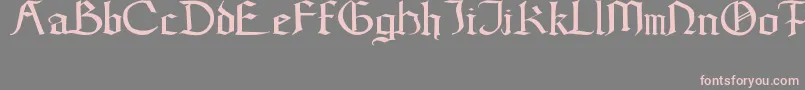 GoticWeen Font – Pink Fonts on Gray Background