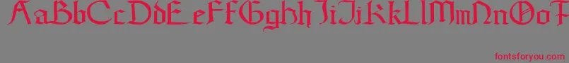 GoticWeen Font – Red Fonts on Gray Background