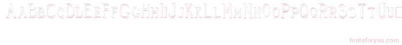 CleaversJuveniaRaised Font – Pink Fonts on White Background