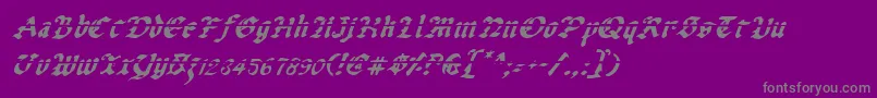 Uberlav2i Font – Gray Fonts on Purple Background