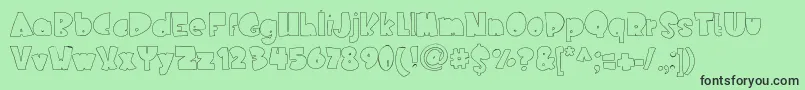 Nederlandfantasy Font – Black Fonts on Green Background