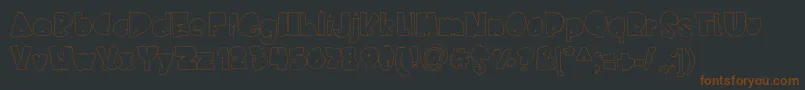 Nederlandfantasy Font – Brown Fonts on Black Background