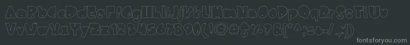 Więcej informacji o czcionce Nederlandfantasy Czcionka Nederlandfantasy – szare czcionki na czarnym tle