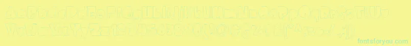 Więcej informacji o czcionce Nederlandfantasy Czcionka Nederlandfantasy – zielone czcionki na żółtym tle