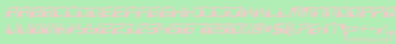 PhaserBankRotalic Font – Pink Fonts on Green Background