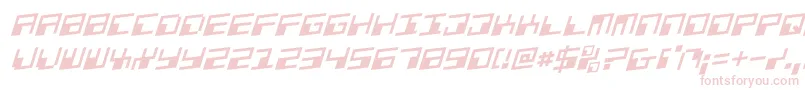Weitere Informationen zur PhaserBankRotalic-Schriftart PhaserBankRotalic-Schriftart – Rosa Schriften auf weißem Hintergrund