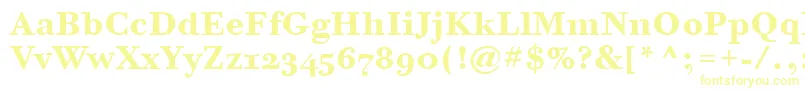 BodoniSixOsItcTtBold Font – Yellow Fonts