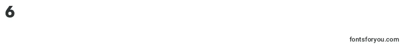 FuturafuturiscBold-Schriftart – Schriften für die Ziffer 6