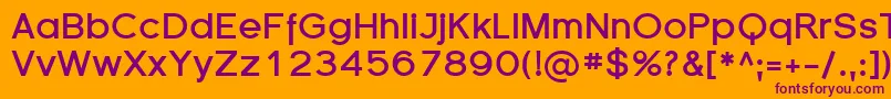 Florsn02 Font – Purple Fonts on Orange Background