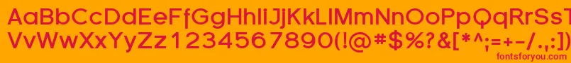 Florsn02 Font – Red Fonts on Orange Background