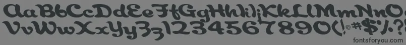 Подробнее о шрифте Aborigianlkite91RegularTtcon Шрифт Aborigianlkite91RegularTtcon – чёрные шрифты на сером фоне