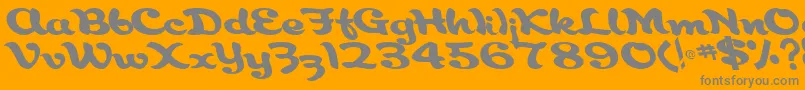 Police Aborigianlkite91RegularTtcon – polices grises sur fond orange