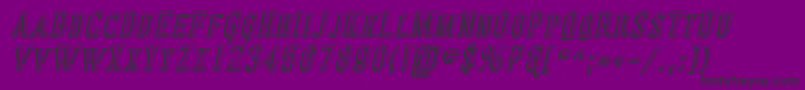 Coving30 Font – Black Fonts on Purple Background