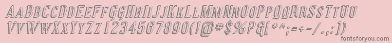 Coving30 Font – Gray Fonts on Pink Background