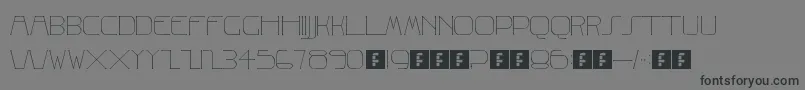 Albrecht Font – Black Fonts on Gray Background