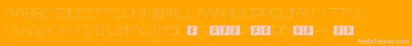 Albrecht Font – Pink Fonts on Orange Background