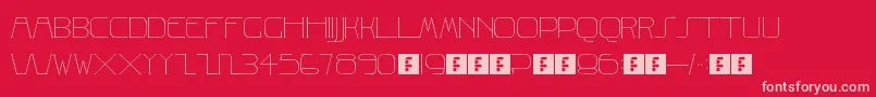 Albrecht Font – Pink Fonts on Red Background