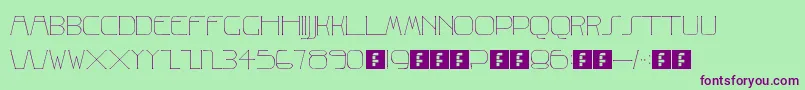 Albrecht Font – Purple Fonts on Green Background
