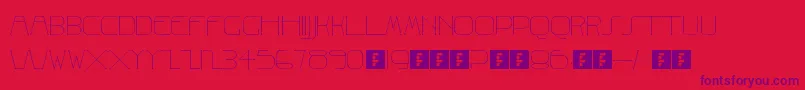 Albrecht Font – Purple Fonts on Red Background