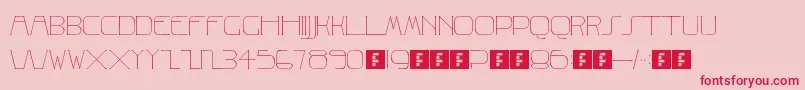 Albrecht Font – Red Fonts on Pink Background