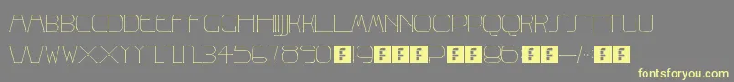 Albrecht Font – Yellow Fonts on Gray Background