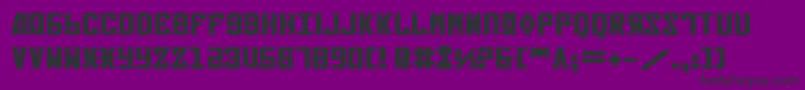 Soviet2be-Schriftart – Schwarze Schriften auf violettem Hintergrund