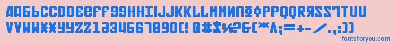 Soviet2be Font – Blue Fonts on Pink Background