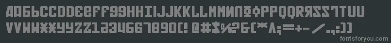 Soviet2be Font – Gray Fonts on Black Background
