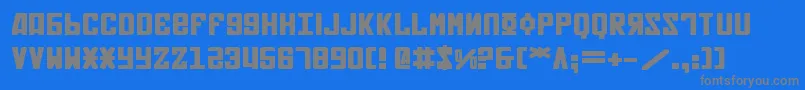 Soviet2be Font – Gray Fonts on Blue Background