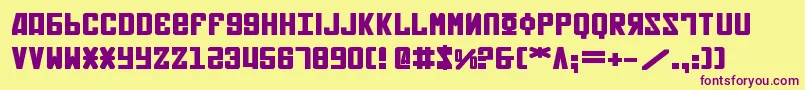 Soviet2be Font – Purple Fonts on Yellow Background