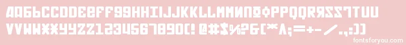 Soviet2be Font – White Fonts on Pink Background