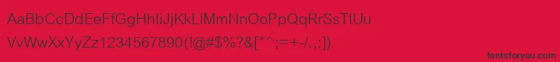 Cordiaupc Font – Black Fonts on Red Background