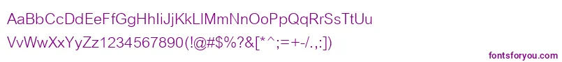 フォントCordiaupc – 紫色のフォント