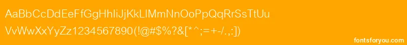 Cordiaupc Font – White Fonts on Orange Background