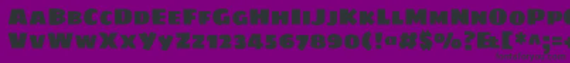 Sigmarone-fontti – mustat fontit violetilla taustalla