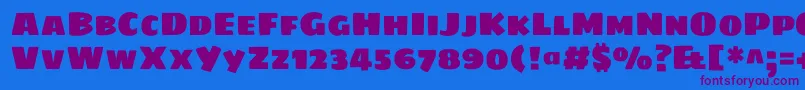 Sigmarone Font – Purple Fonts on Blue Background