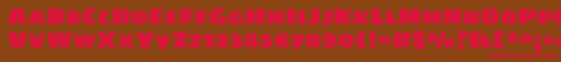 Sigmarone Font – Red Fonts on Brown Background