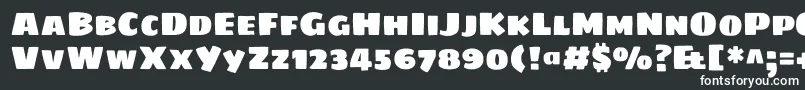 Шрифт Sigmarone – белые шрифты на чёрном фоне