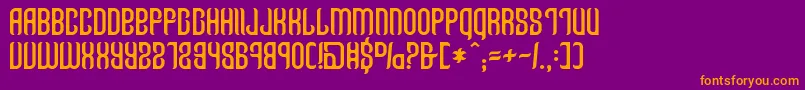 Talismanica Font – Orange Fonts on Purple Background