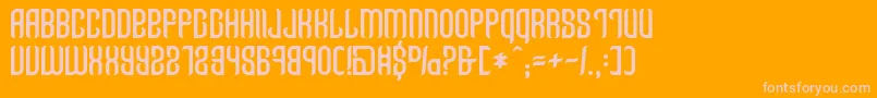 Talismanica Font – Pink Fonts on Orange Background
