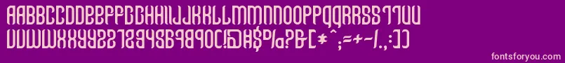 Talismanica Font – Pink Fonts on Purple Background
