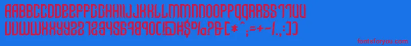 Talismanica Font – Red Fonts on Blue Background