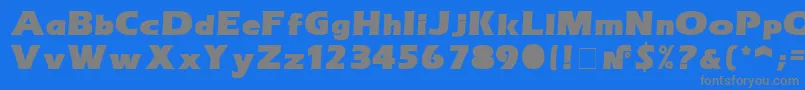 fuente ErasultraNormal – Fuentes Grises Sobre Fondo Azul
